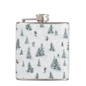 アルパインスキーヤーと隠されたイェティス – ダウンヒルスキー フラスク (正面)