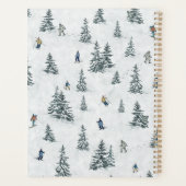 アルパインスキーヤーと隠されたイェティス – ダウンヒルスキー プランナー手帳 (裏面)