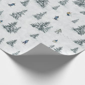 アルパインスキーヤーと隠されたイェティス – ダウンヒルスキー ラッピングペーパー (角)