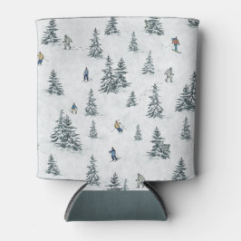 アルパインスキーヤーと隠されたイェティス – ダウンヒルスキー 缶クーラー