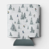 アルパインスキーヤーと隠されたイェティス – ダウンヒルスキー 缶クーラー (裏面)