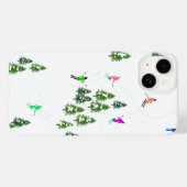 アルパインスキーヤースキーの冬の木 Case-Mate iPhoneケース (裏面 (横))