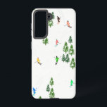 アルパインスキーヤーズスキーイラストレーション SAMSUNG GALAXY S21ケース<br><div class="desc">アルプカッコいいスの雪に覆われたモミの木々の間でスキーヤーがアルパインスキーリゾートの斜面を滑り降りる冬をテーマにしたスキーヤーパターンデザイン。フリーライドのスキーヤーはカラフルヴィンテージレトロなスキースーツを着て、白い雪の山の風景の背景にスキーと下り坂をスキー。友人、同僚や家族のサークルでスキーヤーのための素晴らしい冬のスポーツおもしろいギフト。スキエお洒落アアートワークイラストレーションデザイン。スキーヤーのスキーのホームデッキ、スキーチーム、スキーコーチのギフト。スキースキースキースキーのラッピング紙ギフト。完璧なスキーアルパインロッジ、ホテル、スキーヤーのためのスタジオギフト。マンモススキーリゾート，ツェルマット，ティニュ，《植物》アスペン，スキーギフトパーソナライズされたギフト</div>