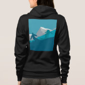 アルパインスキーヤーズダウンヒルスキーブラック パーカ (裏面)