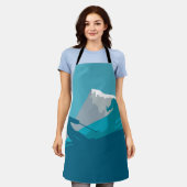 アルパインスキー エプロン (着用した状態)