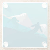 アルパインスキー ガラスコースター (裏面)