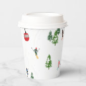 アルパインスキー |スキーホリデースキーヤー冬 紙コップ (正面)