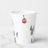 アルパインスキー |スキーホリデースキーヤー冬 紙コップ (裏面)