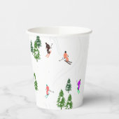 アルパインスキー |スキーホリデースキーヤー冬 紙コップ (左)