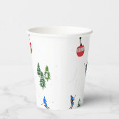 アルパインスキー |スキーホリデースキーヤー冬 紙コップ (右)