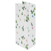 アルパインスキー |スキーホリデースキーヤー ワインギフトバッグ (裏面アングル)