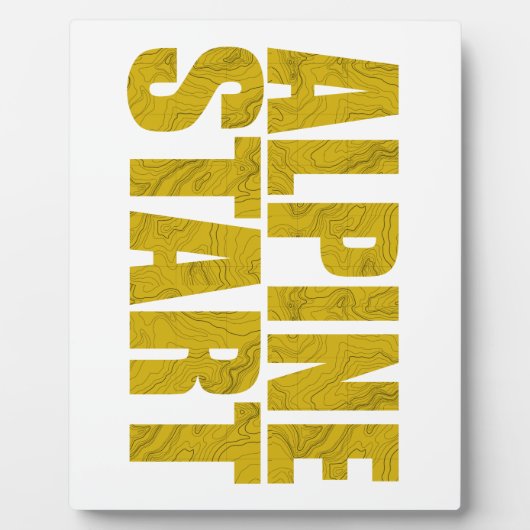 アルパインスタート(Topo) フォトプラーク (正面)