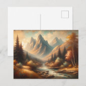 アルパインセレニティ威厳のある:山景色 ポストカード (正面/裏面)