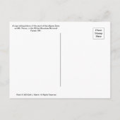 アルパインゾーン – ホワイトマウンテンズナショナルフォレスト ポストカード (裏面)