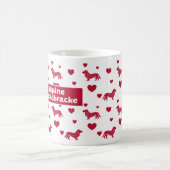 アルパインダックスブレスクマグカップ赤いハート コーヒーマグカップ (中央)