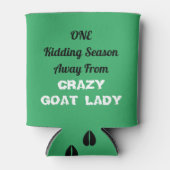 アルパインデイリーヤギ熱狂する – ヤートレディティール（緑がかった色） 缶クーラー (正面)