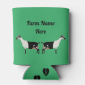 アルパインデイリーヤギ熱狂する – ヤートレディティール（緑がかった色） 缶クーラー (裏面)