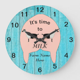 アルパインデイリーヤートファームウダー ラージ壁時計