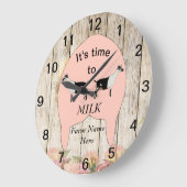 アルパインデイリーヤートファームウダー ラージ壁時計 (傾斜)