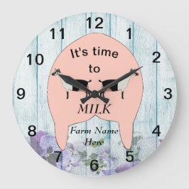 アルパインデイリーヤートファームウダー ラージ壁時計