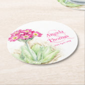 アルパインプリムラピングリ結婚ーンのコースター ラウンドペーパーコースター (アングル)