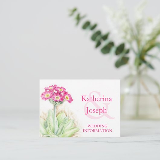 アルパインプリムローズ結婚アートの情報エンクロージャカード エンクロージャーカード (スタンド正面)