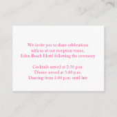 アルパインプリムローズ結婚アートの情報エンクロージャカード エンクロージャーカード (裏面)