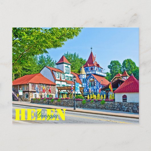 アルパインヘレン,ジョージア,アメリカ。 ポストカード (正面)