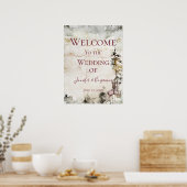 アルパインマウンテンスタグブルゴーニュウェルカム結婚ズ | ポスター (キッチン)