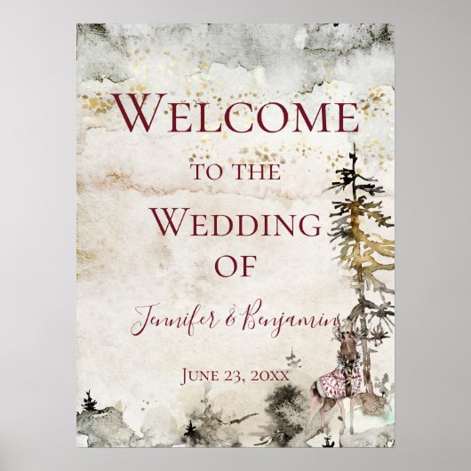 アルパインマウンテンスタグブルゴーニュウェルカム結婚ズ | ポスター (正面)