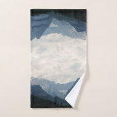 アルパインマウンテンズカントリー自然写真 バスタオルセット (ハンドタオル)