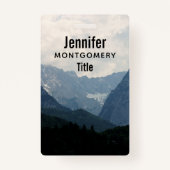 アルパインマウンテンズカントリー自然写真 バッジ (正面)