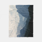 アルパインマウンテンズカントリー自然写真 フリースブランケット (正面)