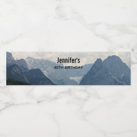 アルパインマウンテンズカントリー自然写真 ペットボトルラベル (シングルラベル)