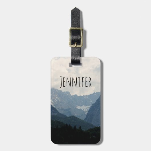 アルパインマウンテンズカントリー自然写真 ラゲッジタグ (正面縦)