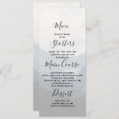 アルパインマウンテンズカントリー自然結婚写真のメニュー 招待状 (正面/裏面)