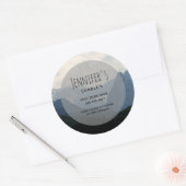 アルパインマウンテンズ自然フォトカントリービジネス ラウンドシール (封筒)