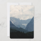 アルパインマウンテンズ自然フォトカントリー赤ちゃんシャワー 招待状 (裏面)