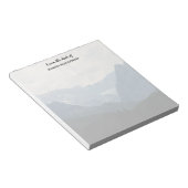 アルパインマウンテンズ自然フォトカントリー ノートパッド (アングル)