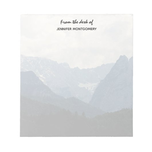 アルパインマウンテンズ自然フォトカントリー ノートパッド (正面)