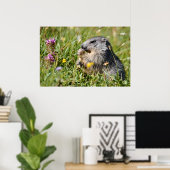 アルパインマルモ食べートの花 ポスター (ホームオフィス)