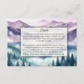 アルパインミストのラベンダー結婚霜 エンクロージャーカード (正面)