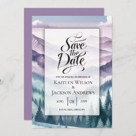 アルパインミストのラベンダー結婚霜 セーブザデート