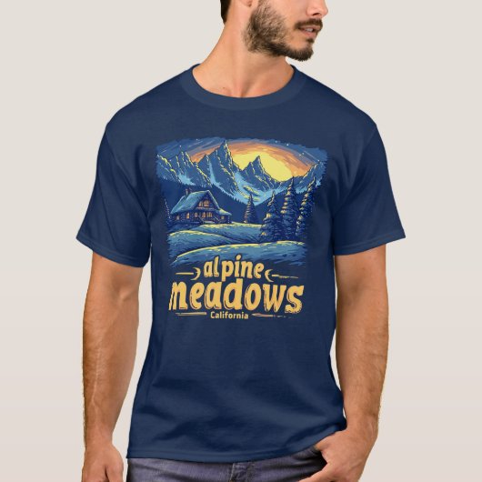アルパインメドウズスキーカリフォルニアティー Tシャツ (正面)