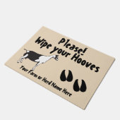 アルパインヤギあなたのフードを拭く色を選択 ドアマット (アングル)