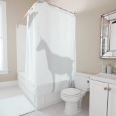 アルパインヤギの影シルエットシャドウバディ シャワーカーテン (インサイチュ)