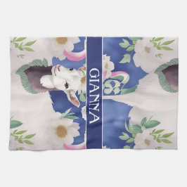 アルパインヤギの水の色のパタカラフルーン キッチンタオル