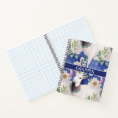 アルパインヤギの水の色のパタカラフルーン ノートブック (内部)