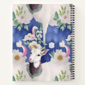 アルパインヤギの水の色のパタカラフルーン ノートブック (裏面)