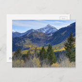 アルパインループから見るカスケードピークとサンダンスの紅葉 ポストカード (正面/裏面)